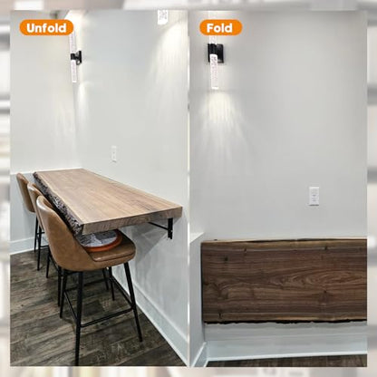 Folding Shelf Brackets 10 Inch - 2PCS Heavy Duty Metal Bracket Shelf, Wall Mounted Collapsible Bracket for Space Saving Bench Table Outdoor Smoker, Max Load: 150 lb - size: 10 Inch 2 PCS