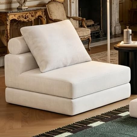Folding Sofa Bed - color: Snow-white‌