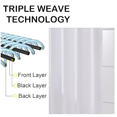 Pure White Blackout Curtains for Bedroom 90 Inch Length 2 Panels, Solid Thermal Insulated Soft Fabric Privacy Curtains, Modern Window Treatments Dual Rod Pocket Drapes, 2x40Wx90L Inches - color: Pure White, size: 40"W x 90"L (Pack of 2)