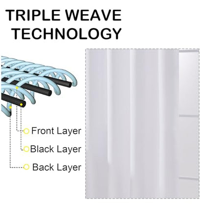 Pure White Blackout Curtains for Bedroom 90 Inch Length 2 Panels, Solid Thermal Insulated Soft Fabric Privacy Curtains, Modern Window Treatments Dual Rod Pocket Drapes, 2x40Wx90L Inches - color: Pure White, size: 40"W x 90"L (Pack of 2)