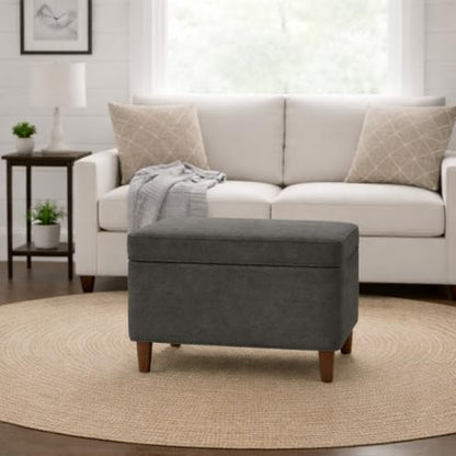 HomePop 24" Storage Ottoman - Gray - color: Gary