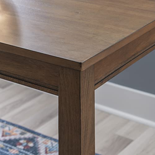 Linon Claridge Rustic Wood 36 inch Height Pub Table - color: Rustic Brown, size: Counter Height