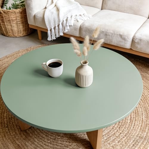 VEELIKE Wide Sage Green Peel and Stick Wallpaper Green Wallpaper 24"x118" - color: Sage Green, size: 24" x 118"