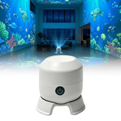 Dynamic Rotating LED Projector Light, 360° Rotating Ocean Wave Night Light Projector, Multi-Angle Projection Base, for Bedroom, Home Theater, Meditation and Relaxation (Ocean) - color: Ocean