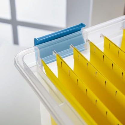 Sterilite Gasket Storage Box with Lids for Home & Office, 32 Quart, 16-Pack | Heavy-Duty, Stackable, and Organizing Containers for Bathroom, Cabinet, Closet, and Garage, Clear and Blue Aquarium Latches - size: 32 Quart, style: 16 Pack