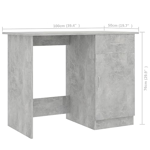 vidaXL , Sleek Writing Desk, Space-Saving Office, Chic Study, Practical Home, Trendy Design for Students
