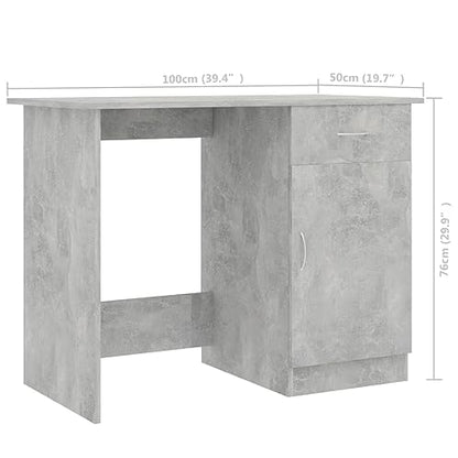 vidaXL , Sleek Writing Desk, Space-Saving Office, Chic Study, Practical Home, Trendy Design for Students