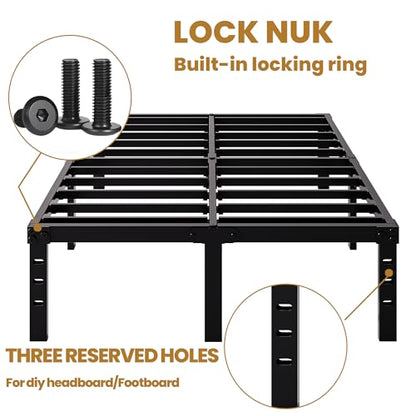 Queen Bed Frame, Queen Size Bed - Metal Queen Bed Frame & Queen Platform Bed Frame, No Box Spring Needed, Includes Queen Size Bed & Standard Bed Frames for Bedroom