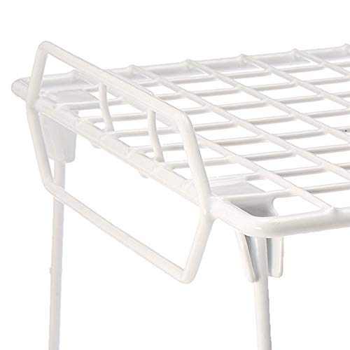 Whitmor Wire Grid Stacking Utility Shelf, 1-Tier, 10" L x 16" W x 8" H (Pack of 6) - size: 1-TIER, 10"L x 16"W x 8"H, Pack of 6