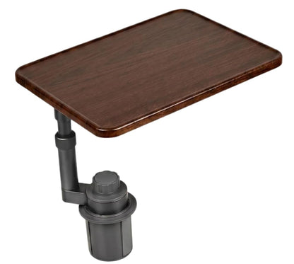 Car Desk for Laptop, Car Table & Car Tray with 360° Rotating Cup Holder, Adjustable Height Car Food Tray, As Car Table Tray or Car Seat Tray, Compatible with Tesla Model 3/Y/S, Ford/Most Vehicles