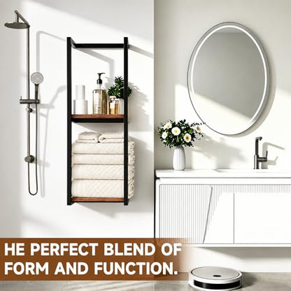 2 Pack Towel Racks for Bathroom, 2 Tier Wall-Mounted Towel Rack, Home Decor Shelf, Space-Saving Organizer Rack for Household, Bathroom, and Bedroom