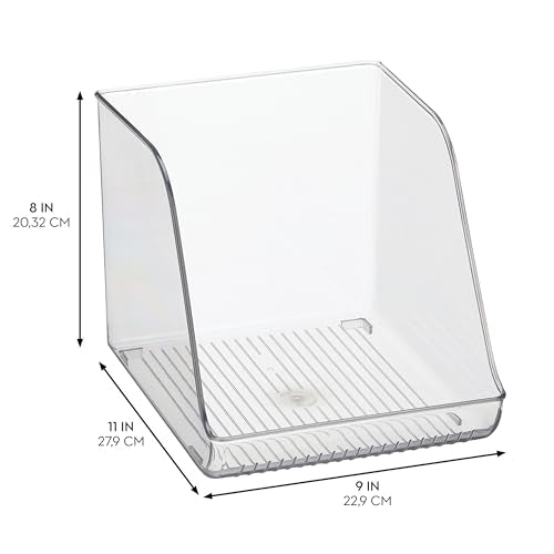 iDesign Water Bottle Organizer for Fridge, Clear | Made in USA - style: Pack of 1- Tall