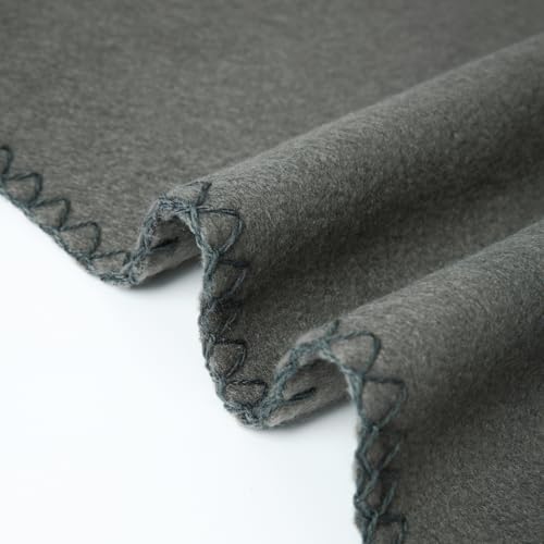 CAI TENG Fleece Blankets Bulk 6 Pack Throw Blankets for Couch Bed 50x60 inch Kids Blanket Warm Soft Cozy Travel Blankets Lightweight Pet-Friendly Small Throws Camping Gifts Green-Grey - color: Green-grey
