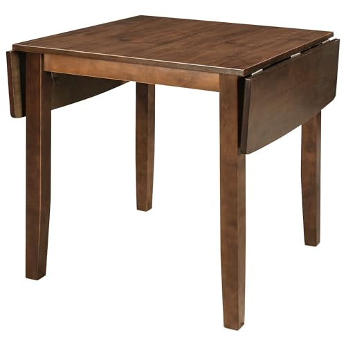 RuiSiSi 3 Piece Dining Table Set, Drop Leaf Kitchen Table Set with 2 X-Back Chairs for Kitchen, Dining Room, Small Space, Walnut - color: Walnut, size: 3 Piece