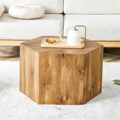 Side Table, End Table Living Room Table, Modern Side Table Sofa Couch Table, Bedside Table Nightstand for Small Spaces, Bedroom - color: 24'' Wood, size: 24'' Coffee Table