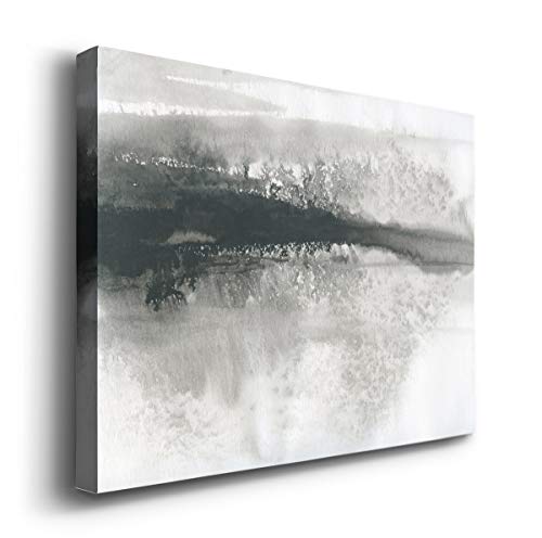 Renditions Gallery Nature Canvas Wall Art Paintings & Prints Decorations Vintage Misty Forest Black & White Horror Abstract Artwork Wall Hanging for Bedroom Home Office Kitchen - 8"x12" LT10 - color: Black Tadpole, size: 12"L x 8"W