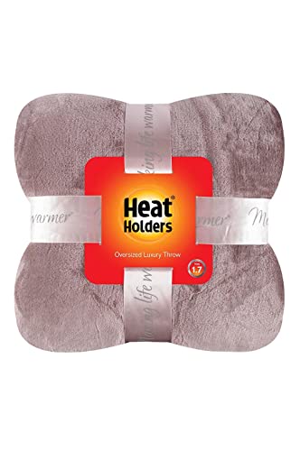 Heat Holders Fleece Throw Blanket for Couch - 300GSM Plush Super Soft Throw Blanket for Bed, Sofa, car & travel - Extra Large Cozy Blankets , Warm Thick Fuzzy, All Season - color: Winter Fawn