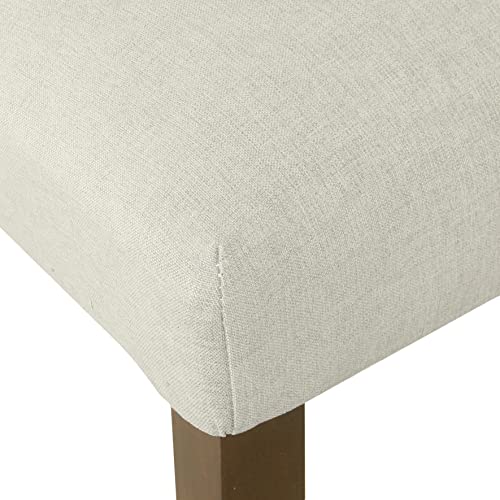 HomePop Classic Parsons Dining Chair - Gray Woven (Set of 2) - color: Gray Woven, style: Pack of 2