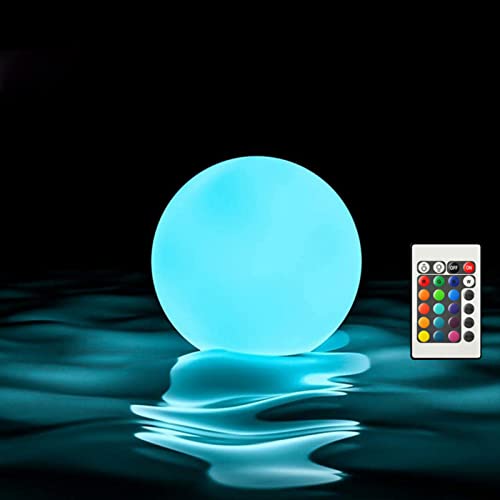 Borelor Floating Pool Lights,3-Inch USB Rechargeable & Remote Control Globe Lamp IP68 Waterproof 16 Color Change Hot Tub Bath Lights, Party Holiday Outdoor Christmas Decorations(1 Pack) - size: 3 inches