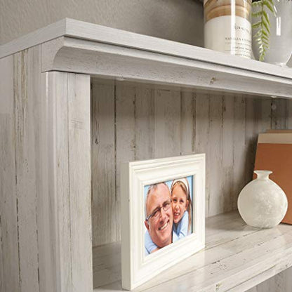 Sauder 3 Tier Book Shelf Wooden Bookcase Multipurpose Bookshelf for Home Office, Living Room, in White Plank - color: White Plank Finish