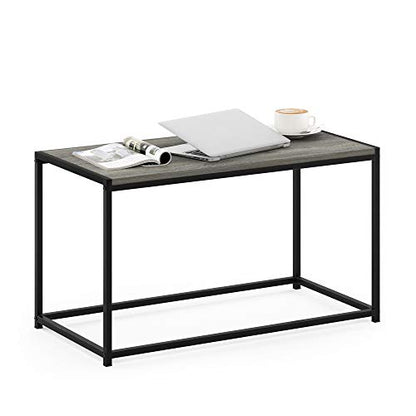 FURINNO Camnus Modern Living Coffee Table, French Oak Grey - color: French Oak Grey, size: Rectangular, 30"W