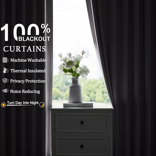 Linen Blackout Curtains 36 Inch Long 2 Panels with Back Tab Pink | Thermal Insulated, Room Darkening, Noise Reducing, Suitable for Bedroom, Living Room, Kitchen, Linen Textured, Rod Pocket - color: Pink, size: 50"W x 36"L (Pack of 2)