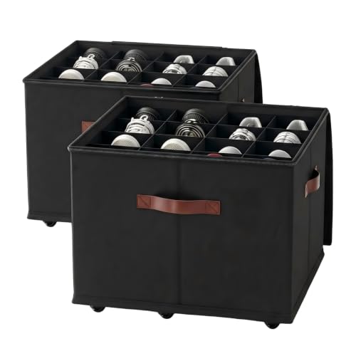 EE-RoomWorld 2 Pack rolling shoe rack on wheels,No Assemble Required shoe organizer for closet with wheels，Adjustable Dividers Fits 32 Pairs,boot Storage Bins with Reinforced Handle - color: black, size: 32 pairs