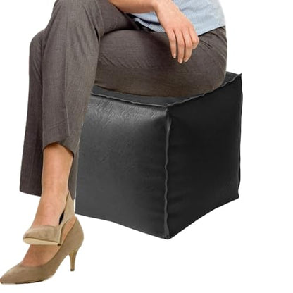 Sturdy Foot Stall - Ottoman Bench | 40cm, Stool with Lid Seating, Sofa Bench with Thick Padding, Ottoman Stall, Feet Stools or Bedroom Dorm Office Home Living - color: Black