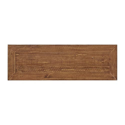 Martin Svensson Home Monterey Solid Wood Sofa Console Table, Black & Honey | Farmhouse Style, Pine Wood, Two Drawers, Two Open Shelves for Storage - color: Black and Honey