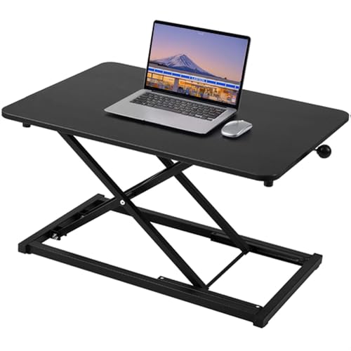 Standing Desk Converter Adjustable Height,Keyboard Riser for Stand Up Desk Riser,Computer Keyboard Stand for Desktop,Ergonomic Sit Stand Computer Workstations Black Size 23.6 Inch