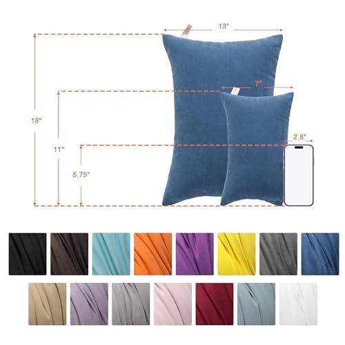 NTBAY Toddler Pillows, Set of 2, 13"x18", Dark Brown | Soft Microfiber Toddler Pillows with Down-Alternative Fill, 2 Pack 13 x 18 Inch Pillows for Beds, Daycare, and Travel - color: Dark Brown, size: 13"x18"