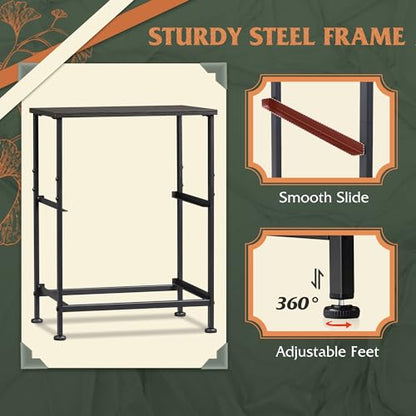 WLIVE Black Nightstand Set of 2, Night Stand with 2 Fabric Drawers, Small Dresser for Bedroom, Bedside Tables for Small Spaces, Dorm, Wood Top | Versatile Small Side Table, Sturdy Metal Frame & Adjustable Feet, 15-Min Quick-Assembly - color: Black (Set of