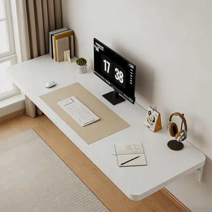 Wall Mounted Folding Table, Folding Desk, The Preferred Choice for Garages and Sheds/Home Offices/Laundries/Home Bars/Kitchens (White, 47.22" D x 19.68" W) - color: White, size: 47.22"D x 19.68"W
