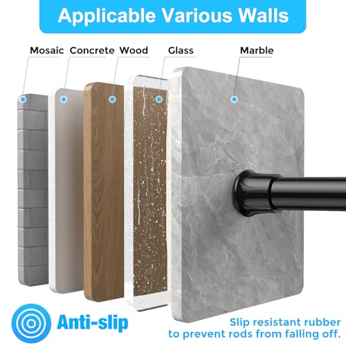 4PCS Small Spring Tension Curtain Rod 8 to 12 Inch, Mini DIY Tension Rods No Drill for Slim Window Sidelights Cupboard, Black - color: Black, size: 8 to 12inch-4pcs