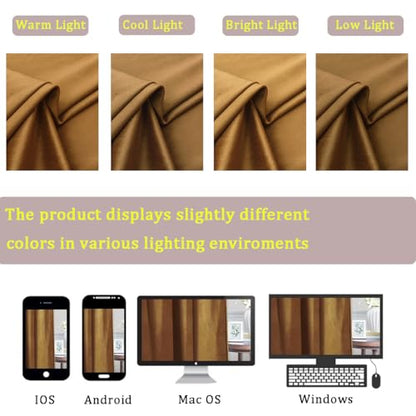 Timeper Gold Brown Velvet Curtains 120 inches 2 Panels, Light Blocking Curtains for Bedroom Living Room Thermal Insulated Luxury Super Soft Window Drapes,Back Tab & Rod Pocket,W52 x L120 inches - color: Gold Brown, size: 52"W x 120"L (Pack of 2)