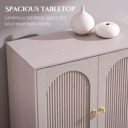 IFBUY 92.63" W Mid Century Modern TV Stands for Living Room, Light Grey - color: Light Grey, size: 15.75"D x 92.63"W x 34"H