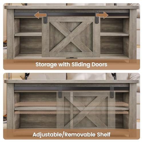 SEDETA 31.5" Lift Top Coffee Table with Storage, Square Coffee Tables for Living Room, Farmhouse Coffee Table with Large Hidden Storage Compartment and Adjustable Shelves, Grey - color: Grey