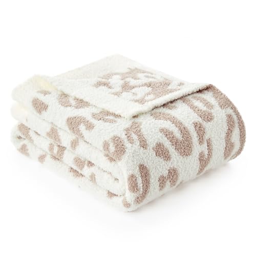Snuggle Sac Ultra Soft Beige Leopard Blanket Twin Size - Oversized Reversible Cheetah Bedding Blanket, Leopard Pattern Throw Blankets for Bed, Sofa, Couch, 60x80 inches - color: Leopard Beige, size: Twin(60"x80")
