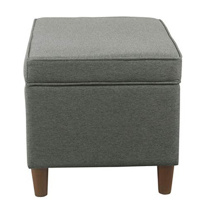 HomePop 24" Storage Ottoman - Gray - color: Gary