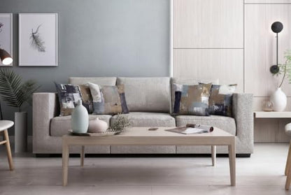 Brown Grey Abstract Throw Pillow Covers 20x20 Set of 4 | Brown, Grey & Taupe Modern‑Art Cushion Cases, neutral accent pillowcases for sofa, bedroom & chair - color: Earth Tone Brown and Blue Grey, size: 20" x 20" (Pack of 4)