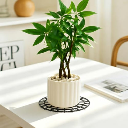10 PCS Plant Risers for Pots, 11 Inch Plant Level Pot Elevator, Patio & Deck Floor Protector Base, Adjustable Planter Pot Trivets Stands for Indoor Outdoor Garden