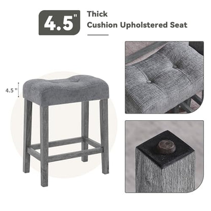 59" Dining Bar Table Set with Power Outlet, Behind Couch Sofa Table with 3 Padded Stools, 4 Piece Bar Table and Chairs Set for Living Room, Dining Room, Gray - color: O1-grey