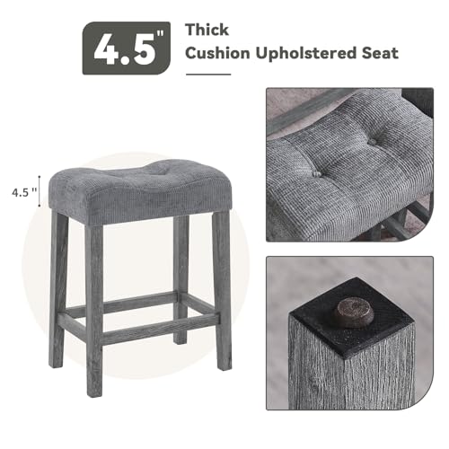 59" Dining Bar Table Set with Power Outlet, Behind Couch Sofa Table with 3 Padded Stools, 4 Piece Bar Table and Chairs Set for Living Room, Dining Room, Gray - color: O1-grey