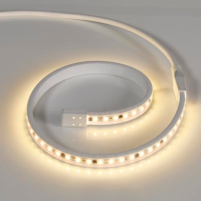 Maxxima 24 in. Hardwired LED Under Cabinet Strip Light, 920 Lumens, 3000K | Warm White, Kitchen and Living Room 120V White Cove Lighting, No Power Supply Needed - size: 24 Inch