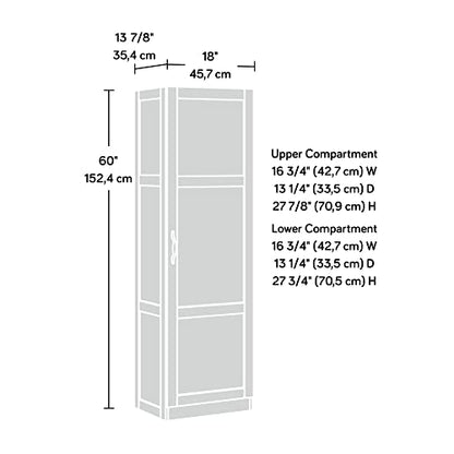 Sauder Miscellaneous Storage Storage Cabinet/ Pantry cabinets, Cinnamon Cherry finish - color: Cinnamon Cherry
