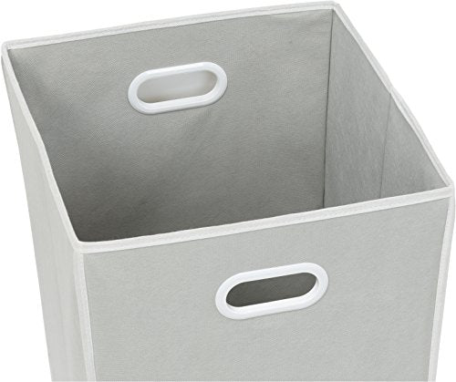 Simple Houseware Foldable Closet Laundry Hamper Basket, Grey - color: Grey