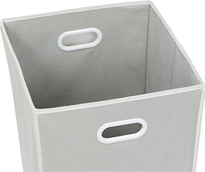 Simple Houseware Foldable Closet Laundry Hamper Basket, Grey - color: Grey