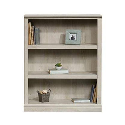 Sauder Miscellaneous Storage 3-Shelf Bookcase/ book shelf, Chalked Chestnut finish - color: Chalked Chestnut Finish