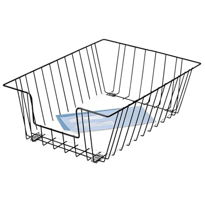 Fellowes Workstation Legal Size Desk Tray Organizer, Wire, Black (65112)