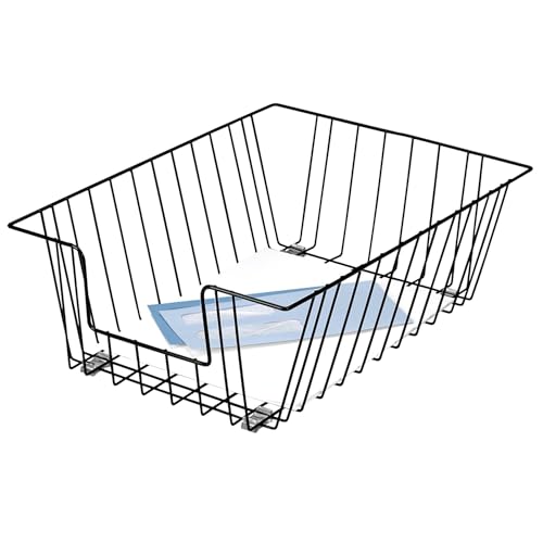 Fellowes Workstation Legal Size Desk Tray Organizer, Wire, Black (65112)
